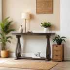 48-Inch Rustic Vintage Console Table,Farmhouse Style Entryway Table
