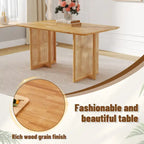 59 Retro-Tisch aus Gummibaumholz mit Walnussholz-Finish