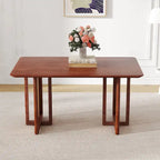 59 Retro-Tisch aus Gummibaumholz mit Walnussholz-Finish