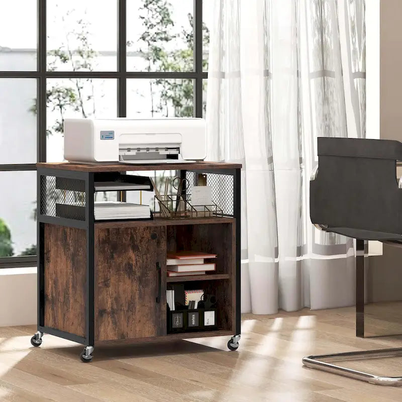File Cabinet on Wheels with Charging Station & Cable - See Details