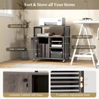 File Cabinet on Wheels with Charging Station & Cable - See Details