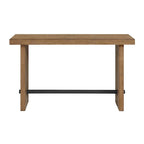 60 Wide Sofa Table with 2 Legs, Weathered Oak