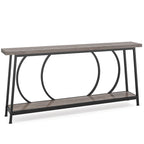 70.9 Inch Console Table with Storage Extra Long Narrow Sofa Couch Console Table