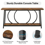 70.9 Inch Console Table with Storage Extra Long Narrow Sofa Couch Console Table