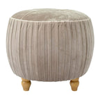 Velvet Small Round Ottoman