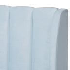 Glam Velvet Fabric Platform Bed