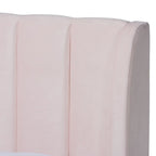 Glam Velvet Fabric Platform Bed