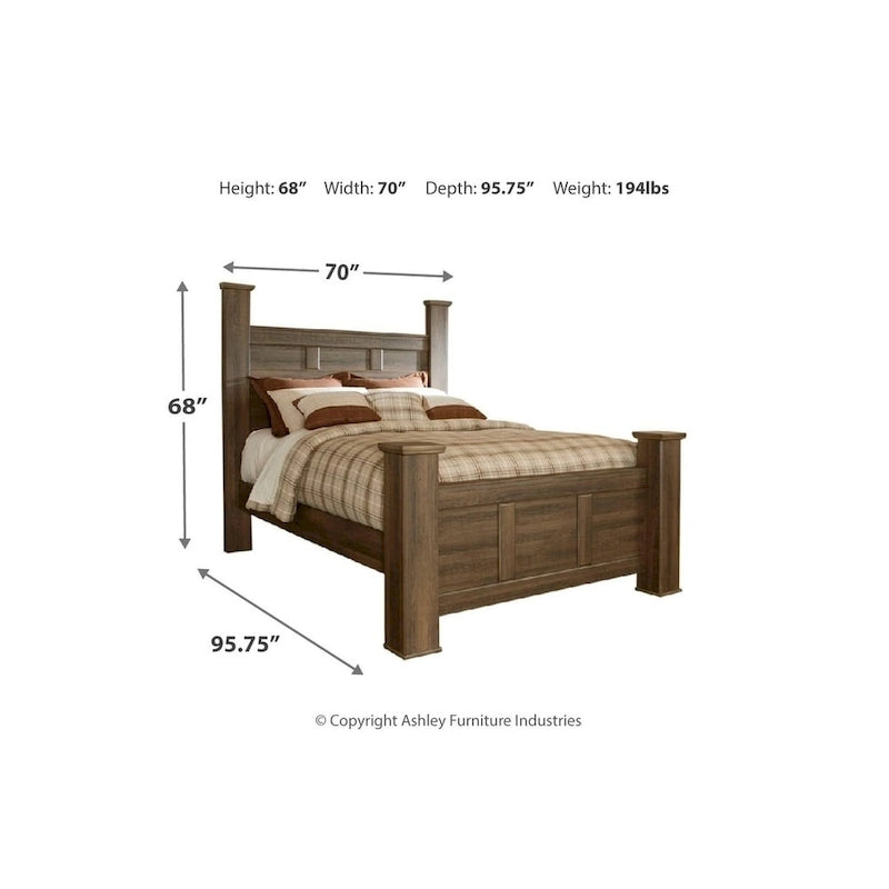 Dark Brown Poster Bed