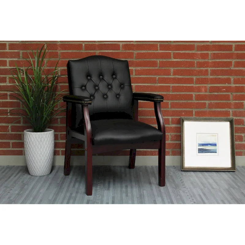 Traditional Black Guest Chair