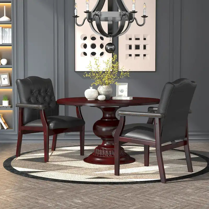 Traditional Black Guest Chair