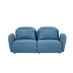 Living Room Furniture Lazy Sofa Loveseat Teddy Fabric White