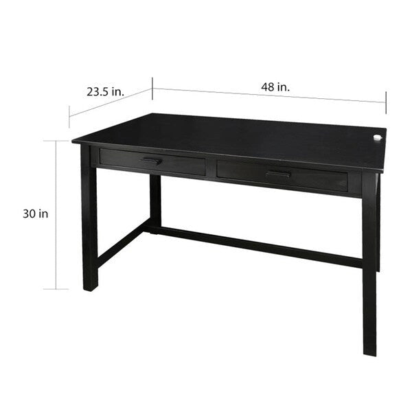 Work Desk with Concealed Side Drawer