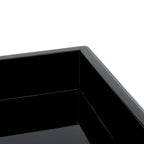 White/ Black Coffee Table - 35.4 x 35.4 x 11.8 - 35Wx35Dx12H