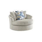 Oversized Swivel Accent Chair - 56W x 55D x 35H