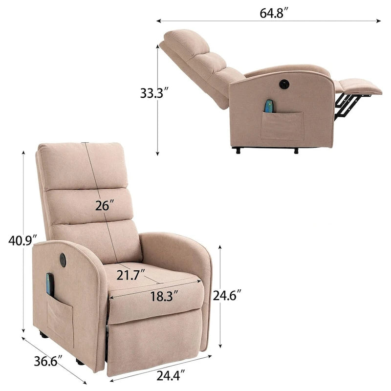 Modern Power Lift Massage Chair Electric Recliner