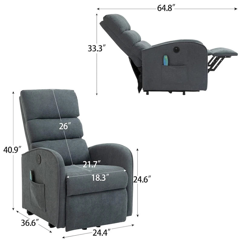 Modern Power Lift Massage Chair Electric Recliner