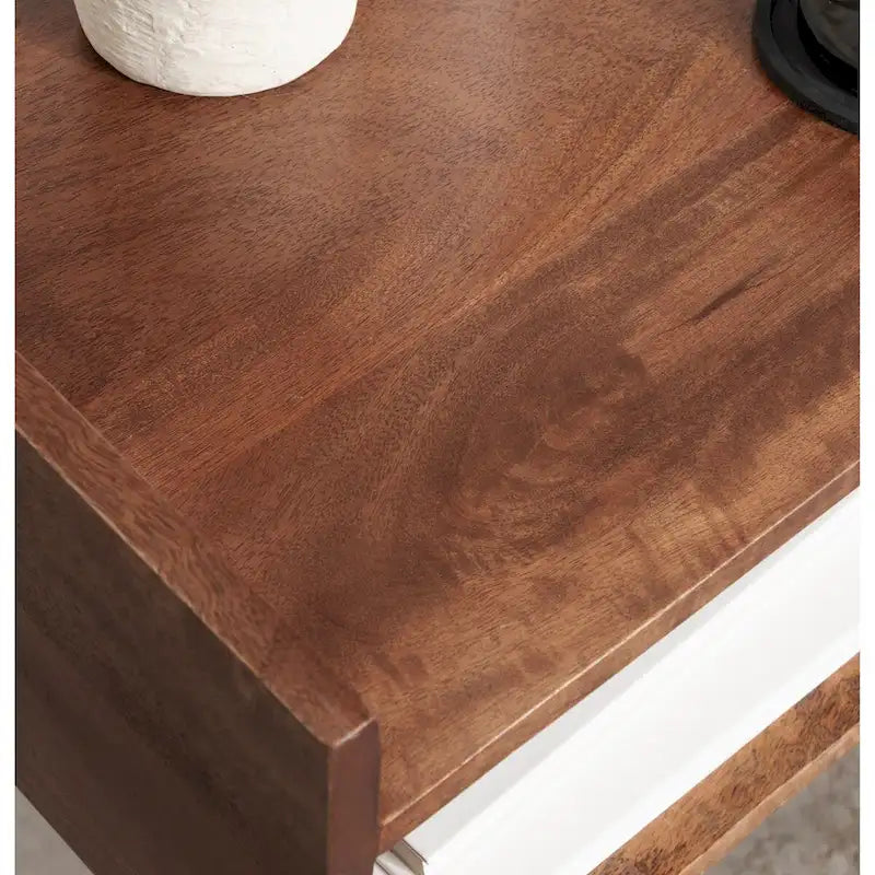 Wood Side Table - 18x14x27