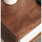 Wood Side Table - 18x14x27