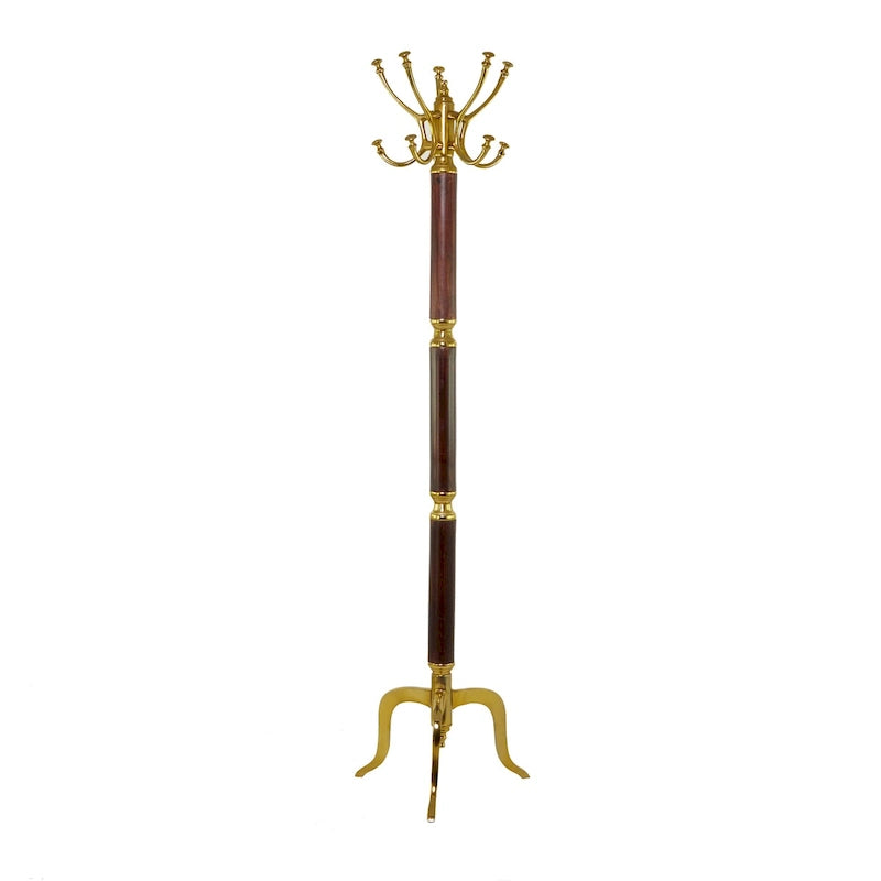 Aluminum Metal Coat Rack - Silver or Gold - Decor