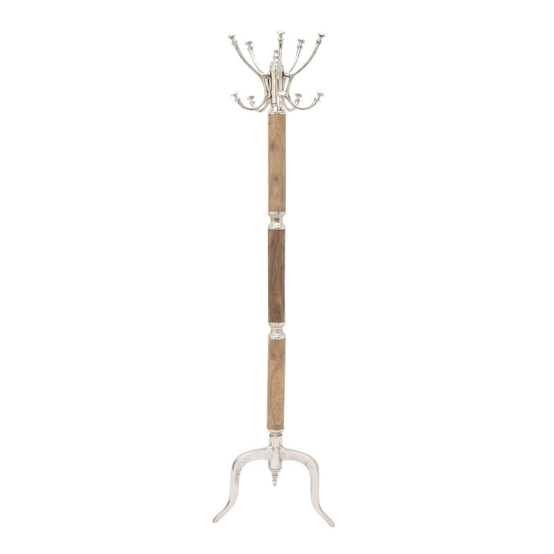 Aluminum Metal Coat Rack - Silver or Gold - Decor
