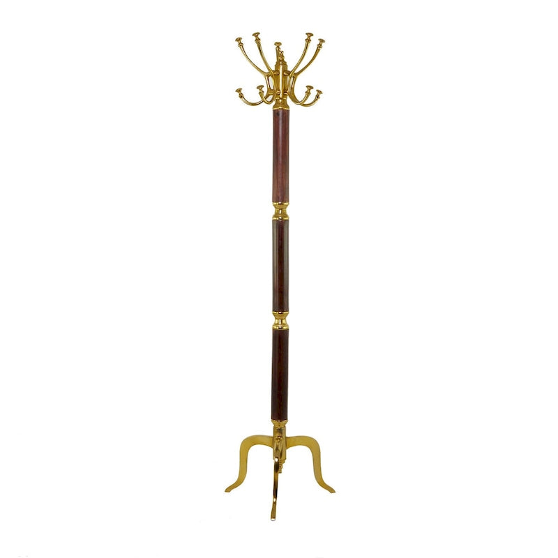 Aluminum Metal Coat Rack - Silver or Gold - Decor
