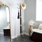 Aluminum Metal Coat Rack - Silver or Gold - Decor