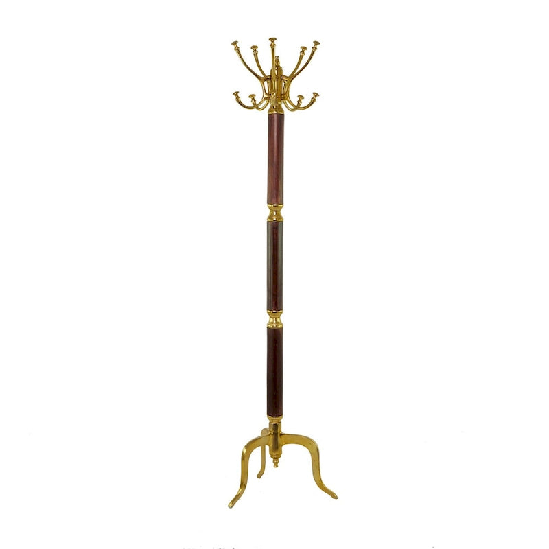Aluminum Metal Coat Rack - Silver or Gold - Decor